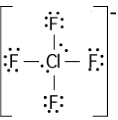 ClF4(-) Lewis structure