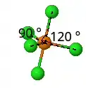 trigonal bipyramidal molecule